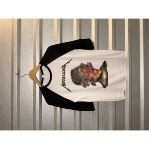 Metallica Raglan 2017 Sleeve Band Tour Tee Small